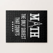 Wiskunde het enige onderwerp dat telt legpuzzel (Horizontaal)