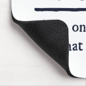 Wiskunde het enige onderwerp dat telt muismat (Hoek)