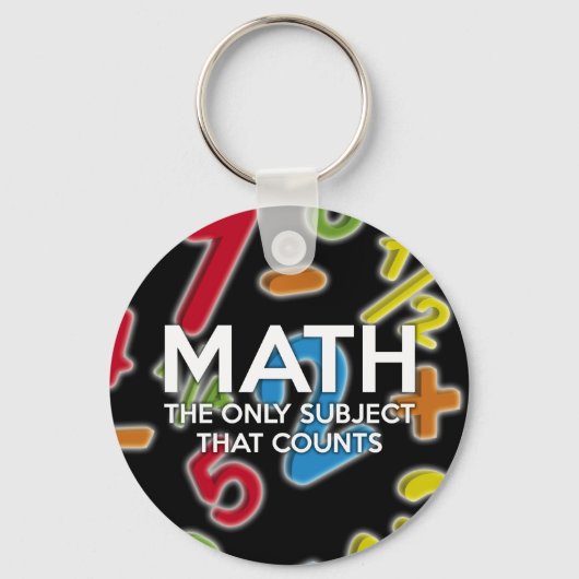 Wiskunde. Het enige onderwerp dat telt Sleutelhanger (Achterkant)