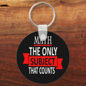 Wiskunde. Het enige onderwerp dat telt. Wiskunde P Sleutelhanger (Voorkant)