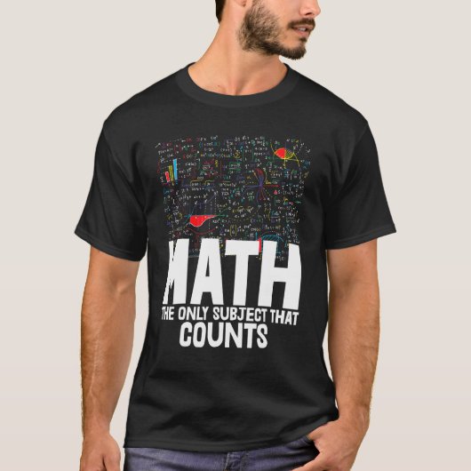 Wiskunde Het enige onderwerp dat Toddler Mathleti T-shirt (Voorkant)