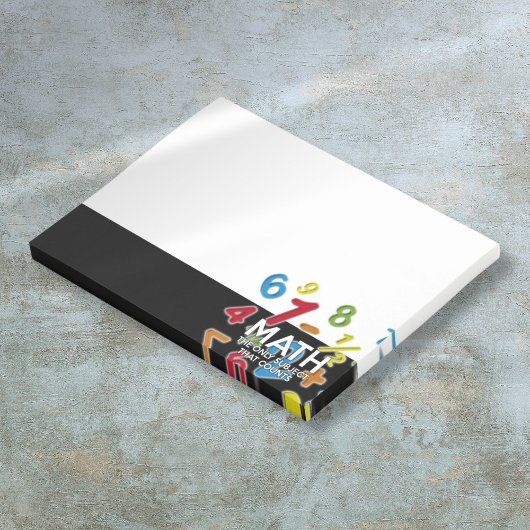 Wiskunde het enige vak dat telt Leuk citaat Post-it® Notes