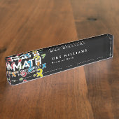 WISKUNDE HET ENIGE VAK DAT TELT NAAMBORDJE (Zijkant)