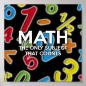 Wiskunde. Het enige vak dat telt Poster (Voorkant)