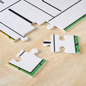 Wiskunde Hoeken Geometrie Regenboogachtergrond Legpuzzel (Zijkant)