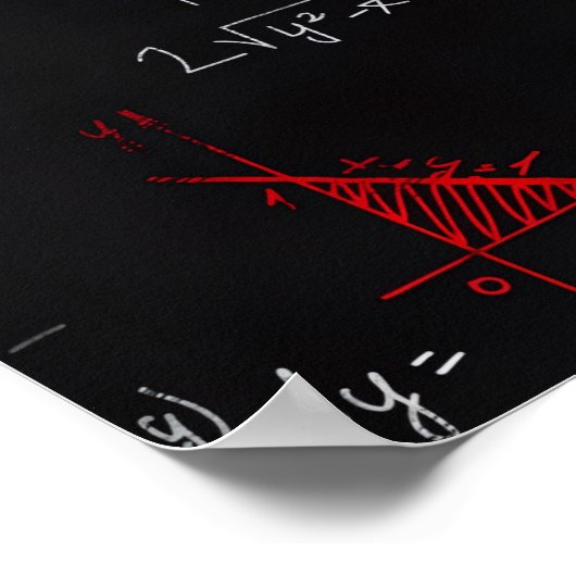 Wiskunde Horizontaal Poster (Hoek)