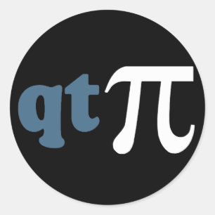 Wiskunde Humor - Cute T-shirt Pi Ronde Sticker