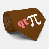 Wiskunde Humor - Cute T-shirt Pi Stropdas (Opgerold)
