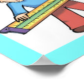 wiskunde humor diaregel poster (Hoek)