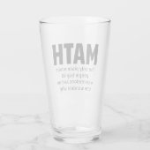 Wiskunde Humor Glas (Achterkant)
