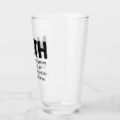 Wiskunde Humor Glas (Links)