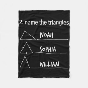 Wiskunde Humor Grappige Naam De Driehoeken Noah So Fleece Deken