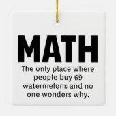 Wiskunde Humor Keramisch Ornament (Achterkant)