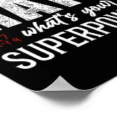 Wiskunde I Leer Wiskunde Wat is jouw Superpower? l Poster (Hoek)