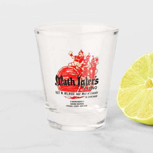 Wiskunde Igler's Casino Restaurant, Verenigde Stat Shot Glas (Voorkant)