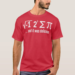 Wiskunde Ik at een humor voor de Pi-wetenschap T-shirt