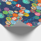 Wiskunde in kleur (blauw) cadeaupapier (Hoek)