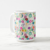 Wiskunde in kleur (roze) koffiemok (Voorkant links)