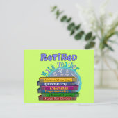 Wiskunde in ruste briefkaart (Staand voorkant)