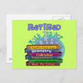 Wiskunde in ruste briefkaart (Voorkant / Achterkant)