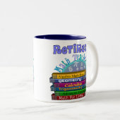 Wiskunde in ruste tweekleurige koffiemok (Voorkant rechts)