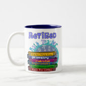 Wiskunde in ruste tweekleurige koffiemok (Links)