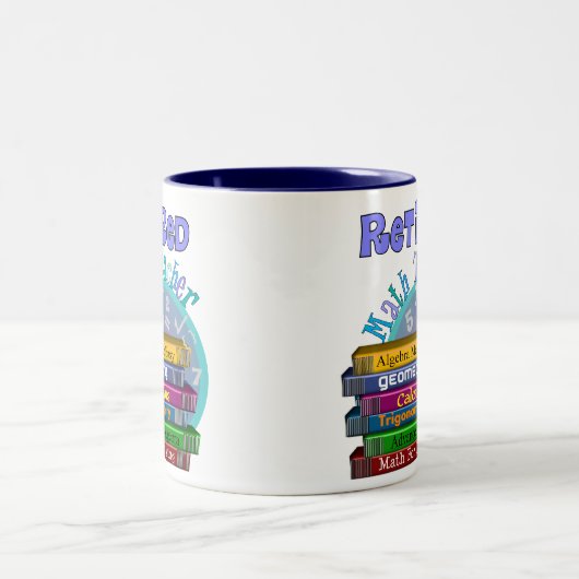 Wiskunde in ruste tweekleurige koffiemok (Center)