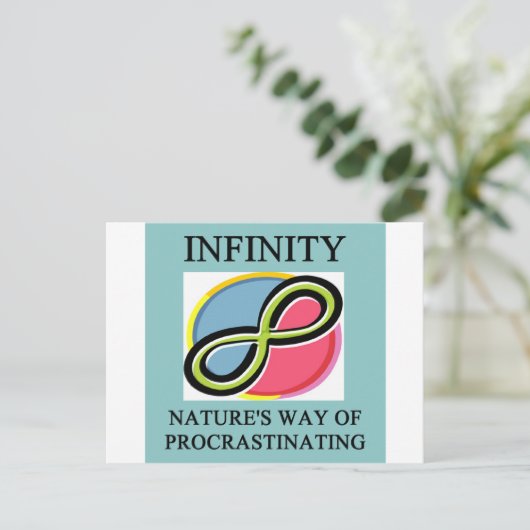 WISKUNDE INFINITEIT BRIEFKAART (Staand voorkant)