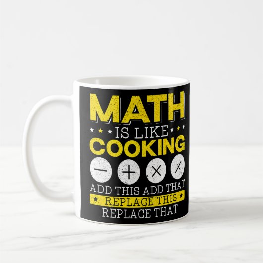 Wiskunde is als het koken van algebra-getallen voo koffiemok (Links)