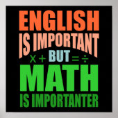 Wiskunde is belangrijke leraar-mathematische Wisku Poster (Voorkant)