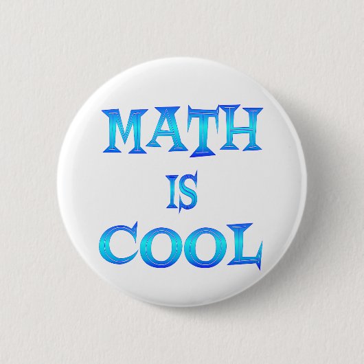 Wiskunde is Cool Ronde Button 5,7 Cm (Voorkant)
