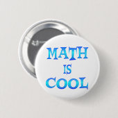 Wiskunde is Cool Ronde Button 5,7 Cm (Voorkant /achterkant)