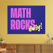 Wiskunde is Dagelijks Leuk Canvas Afdruk (Insitu (Woonkamer))