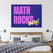 Wiskunde is Dagelijks Leuk Canvas Afdruk (Insitu (Slaapkamer))