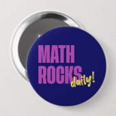 Wiskunde is Dagelijks Leuk Ronde Button 4,0 Cm (Voorkant /achterkant)