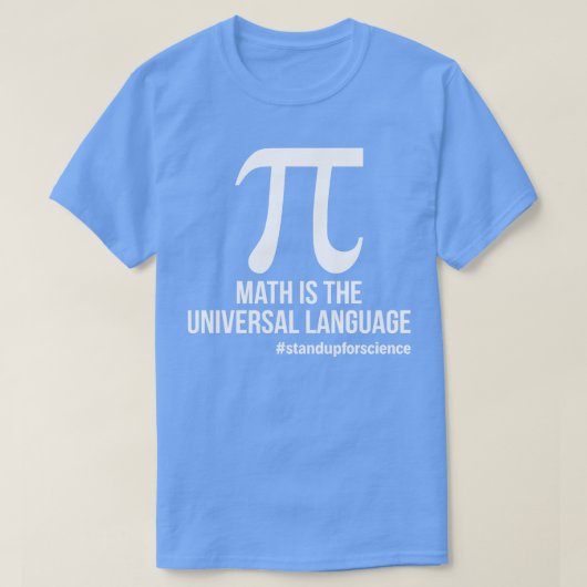 Wiskunde is de universele taal grappige T-shirts s (Design voorkant)