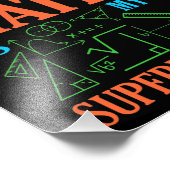 Wiskunde is de Wiskunde van de wiskunde van Superp Foto Afdruk (Hoek)