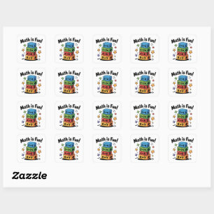 Wiskunde is een leuke sticker