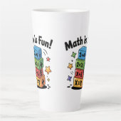 Wiskunde is een leuke sticker latte mok (Voorkant)