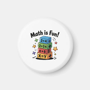 Wiskunde is een leuke sticker magneet