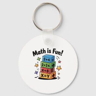 Wiskunde is een leuke sticker sleutelhanger