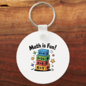 Wiskunde is een leuke sticker sleutelhanger (Voorkant)