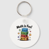 Wiskunde is een leuke sticker sleutelhanger (Achterkant)