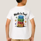 Wiskunde is een leuke sticker t-shirt (Achterkant)