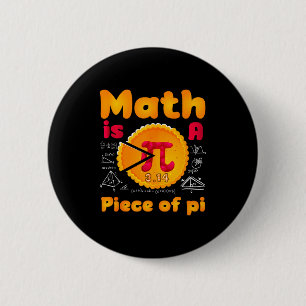 Wiskunde Is Een Makkie Fijne Pi-dag Wiskundig Mat Ronde Button 5,7 Cm