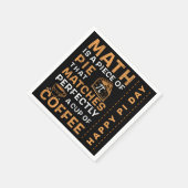 Wiskunde is een Piece of Pie Pi symbool Happy Pi D Servet (Hoek)