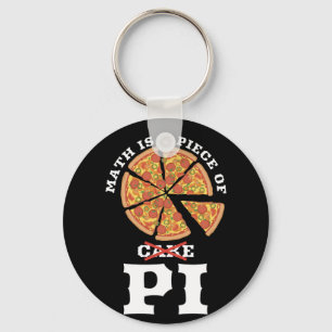 Wiskunde is een stuk koekje Apple Pi Happy Pi Day Sleutelhanger