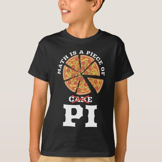 Wiskunde is een stuk koekje Apple Pi Happy Pi Day T-shirt (Voorkant)