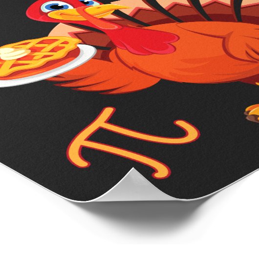 Wiskunde is een stuk pi - Turkije dat een pietlutt Poster (Hoek)