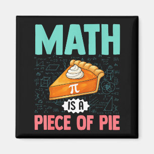 Wiskunde is een stuk taart Leuke Pi-dag Wiskundeli Magneet